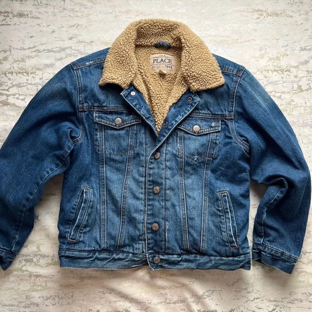 Children’s Place Fleece Lined Denim Jacket